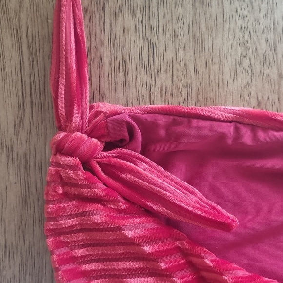 NWT Dippin Daisy's Red Velvet Bikini Bottom - Picture 2 of 4